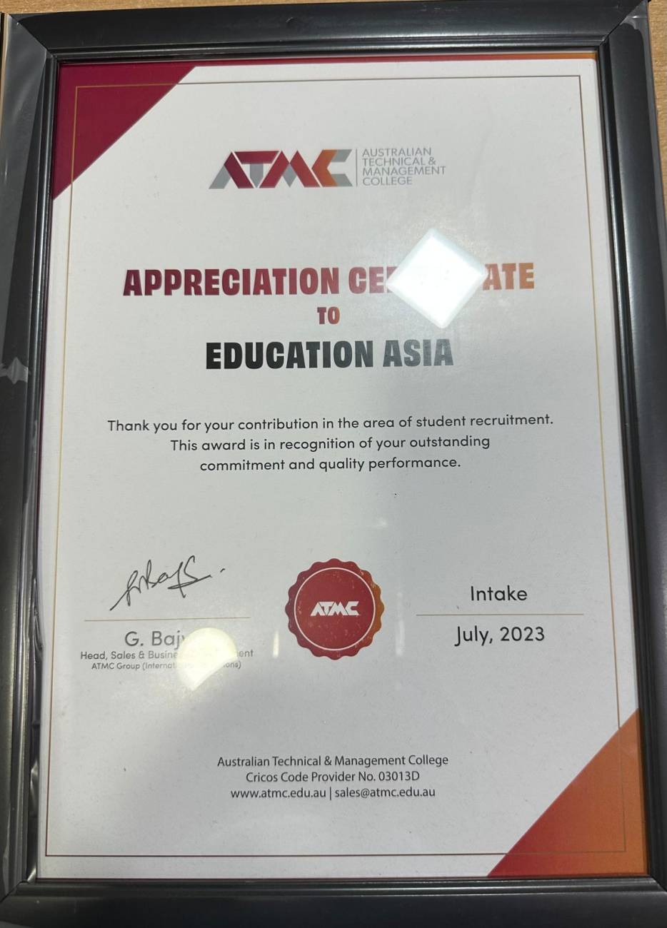 Appreciation Certificate